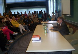 German Ambassador giving lecture to students of the Faculty 