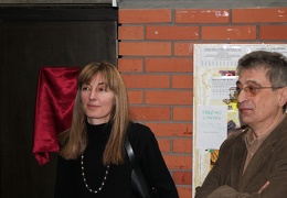 Svečano otkrivanje spomen ploče na ulazu u Centralnu čitaonicu biblioteke  „Milorad Pavić